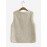 Solid Button Front Vest, Casual Sleeveless Vest With Pockets, Women's Clothing