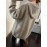 Smile Face Pattern Oversized Hoodies, Casual Drawstring Long Sleeve Sweater, Women's Clothing