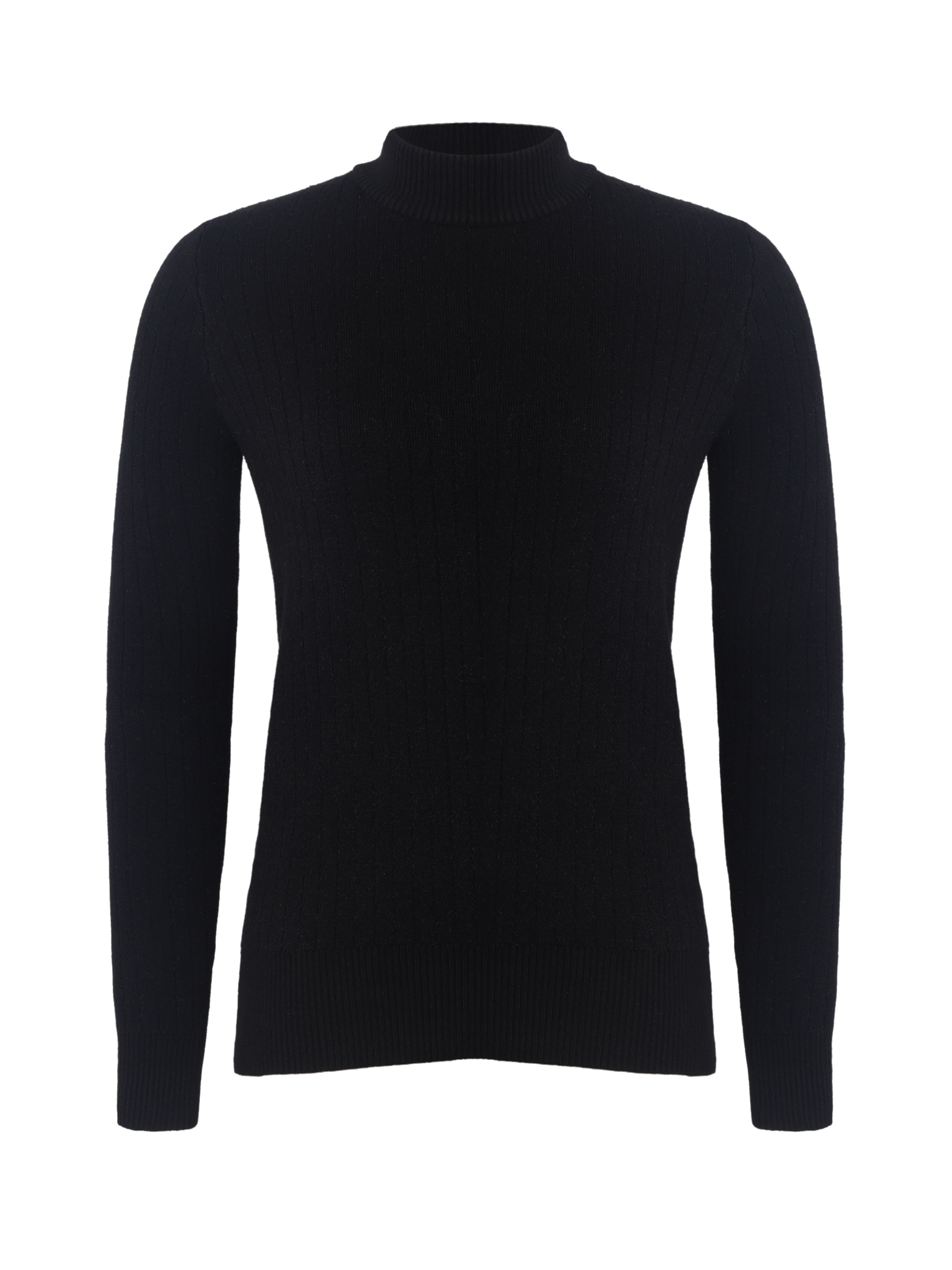 solid color knit pullover casual mock neck long sleeve top for fall winter womens clothing details 19